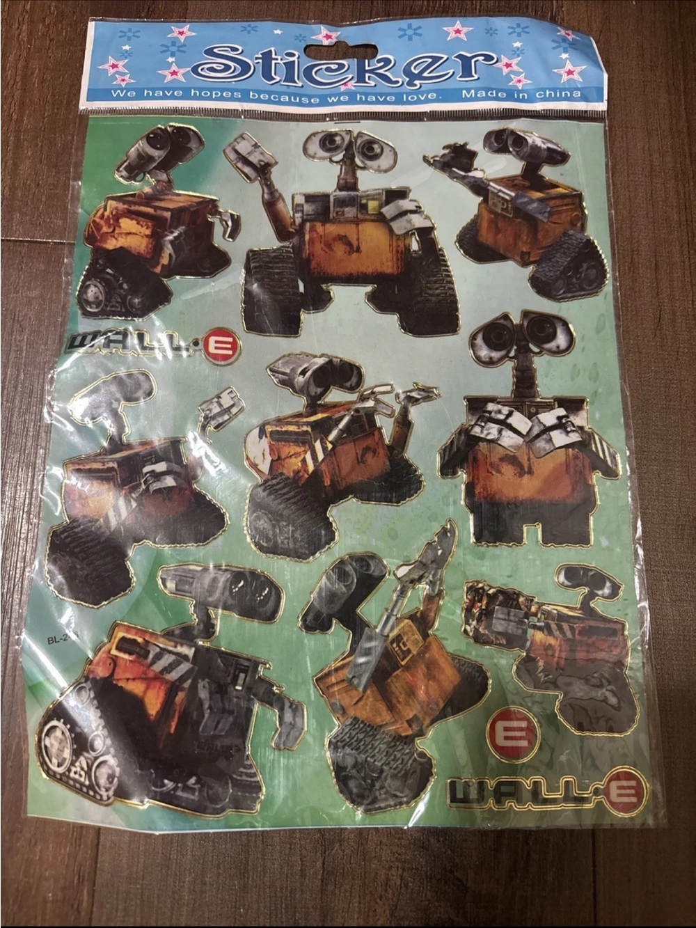 WALL·E Character Sticker Sheet featuring Orange Robot Designs